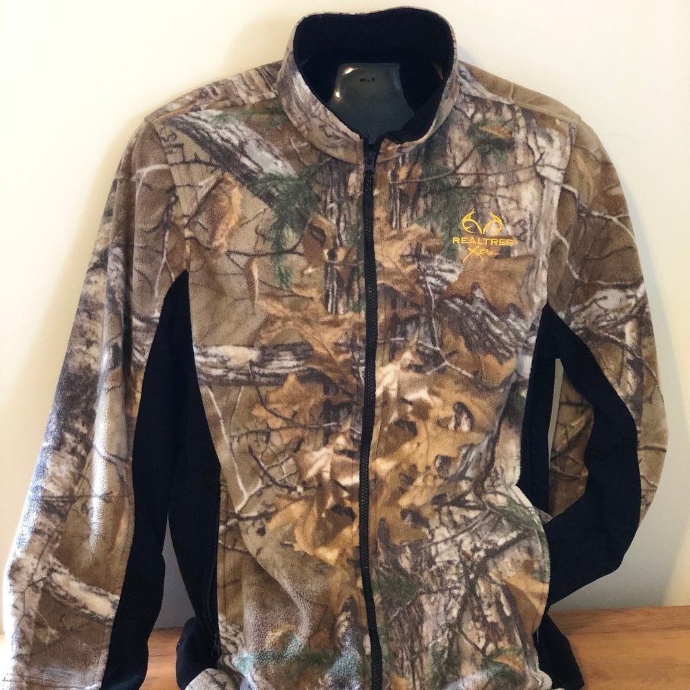 Realtree Camouflage Fleece Jacket Men M